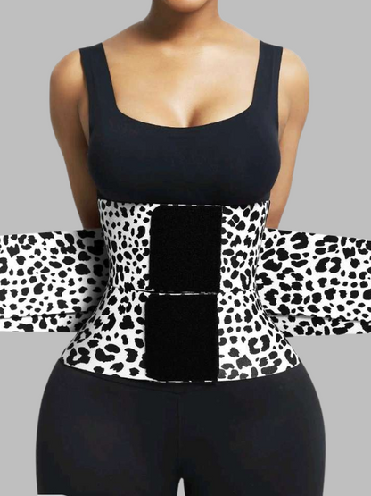 Leopard Triple Wrap Tummy Control Waist Trainer