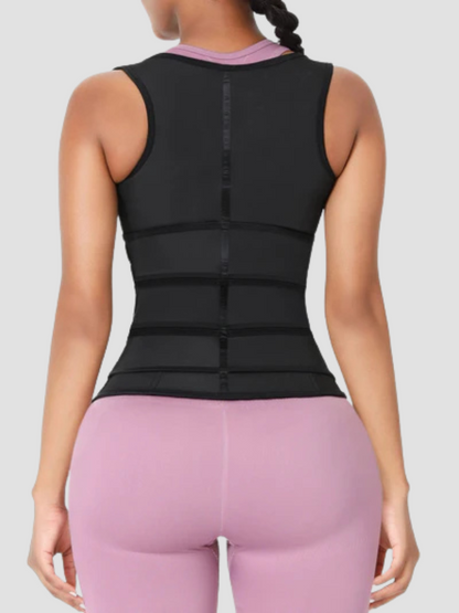 Triple Belt Rubber Vest Sport Girdle Waist Trainer