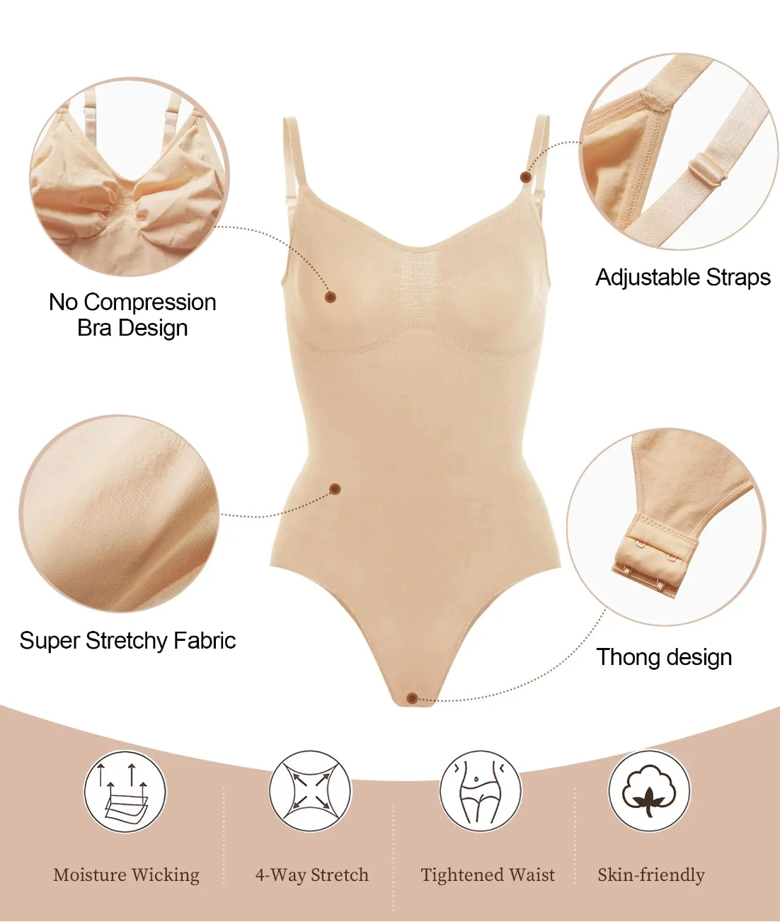 Sculpting Thong Bodysuit