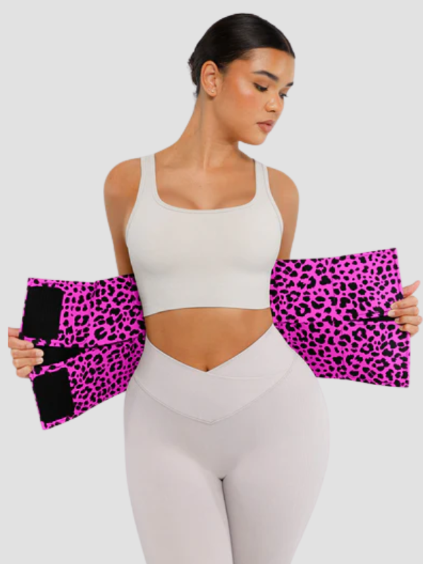 Leopard Triple Wrap Tummy Control Waist Trainer