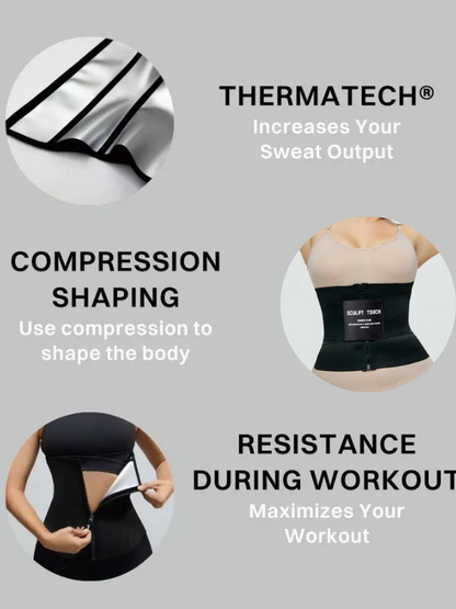 Sauna Hourglass Girdle-Sweat Max