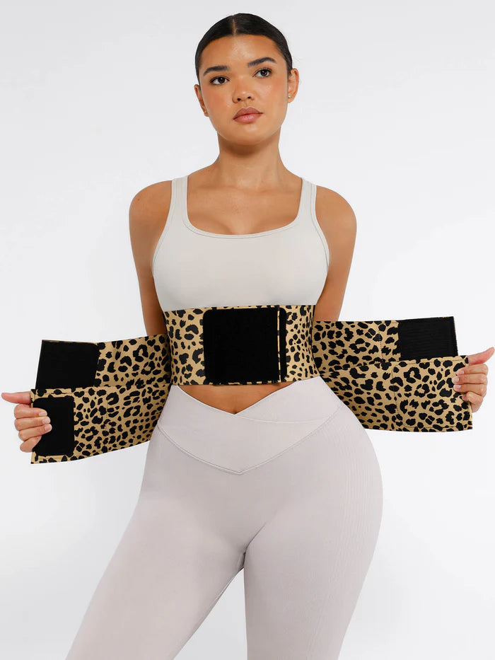 Leopard Triple Wrap Tummy Control Waist Trainer